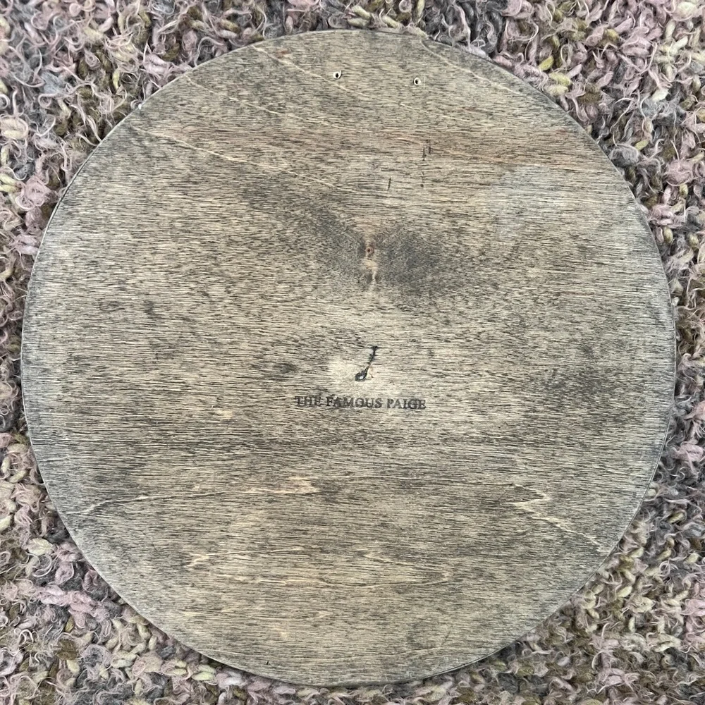 “I Love You To The Moon And Back” Decorative 11.5” round,wooden mirror, Wall Art
